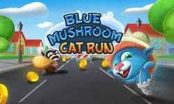 Blue Mushroom Cat Run